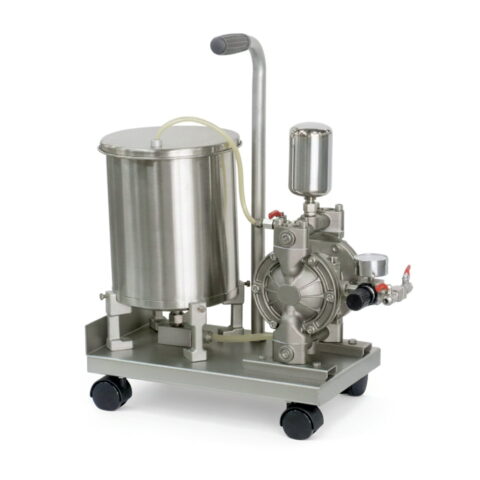 DP-800 – Bomba Dupla Diafragma 1:1 com Depósito Inox 8 L (18 L/min)