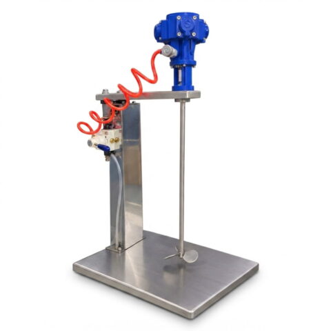 Agitador pneumático AP-A-50 com elevação automática para baldes 20 a 50 L